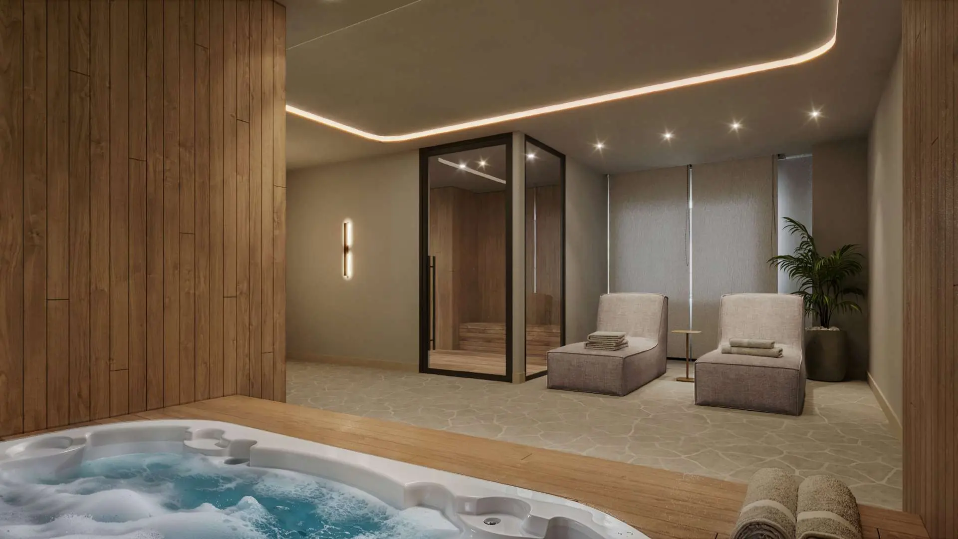 PERSPECTIVA ILUSTRADA - SAUNA